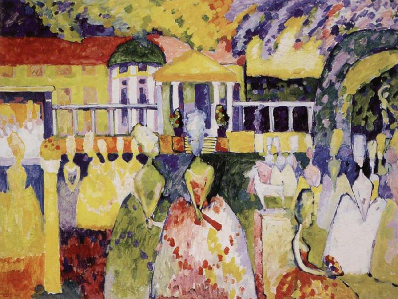 Wassily Kandinsky Krinolinos Holgyek Spain oil painting art